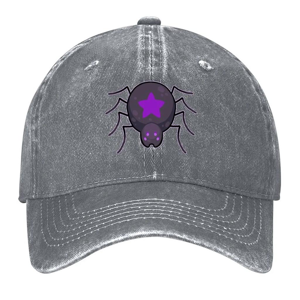 SPOOKY SPIDERS  EMBLEM Baseball Cap Hat Beach Golf Vintage Hat Unisex Luxury Unisexs Luxury Womens