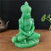 Jadefarbene Hanuman-Statue Hindu Ganesha Affengott Buddha Figur Skulptur Zimmer Büro Haus Dekoration Indien Feng Shui Handwerk