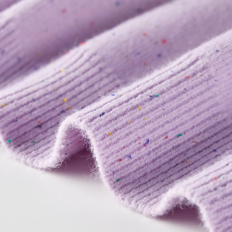Candy-Colored Crew Neck Knit Cardigan for Women