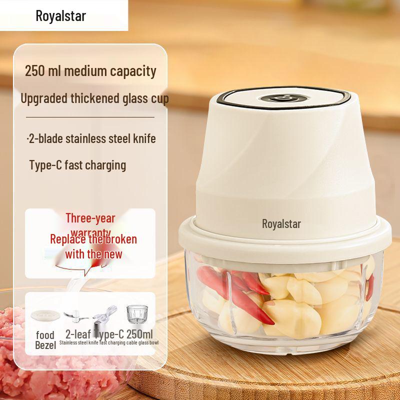 Rongshengda Kablosuz Elektrikli Mutfak Öğütücü (Sarımsak, Et, Biber ve Soslar İçin)