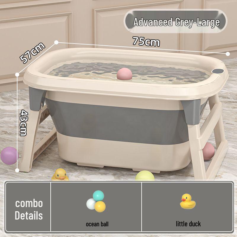 Baby Bathtub Foldable Soaking Tub for Kids