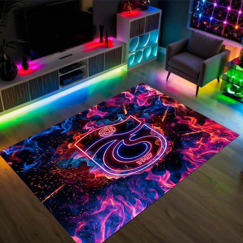Trabzonspor FC Design Kristal Fluweel Tapijt Gezellig Niet?Antislip Bedrukt Tapijt Voor Slaapkamer Woonkamer Entree