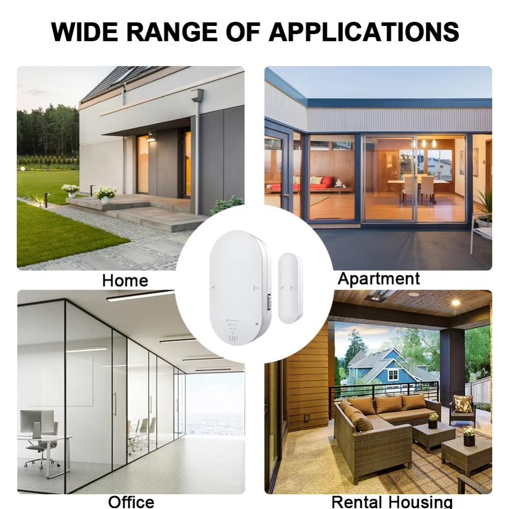 Magnetic Sensor Burglar Alarm 130dB Door Window Open Sensor For Home Garage Apartment and More