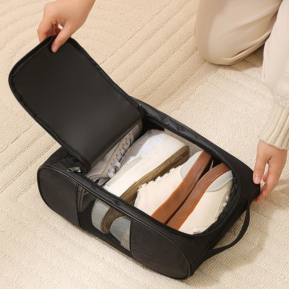 Portable Shoe Bag Oxford Cloth Shoe Carrier Bags Breathable Lightweight Golf Handbag Dustproof Football Tennis Shoe Bag