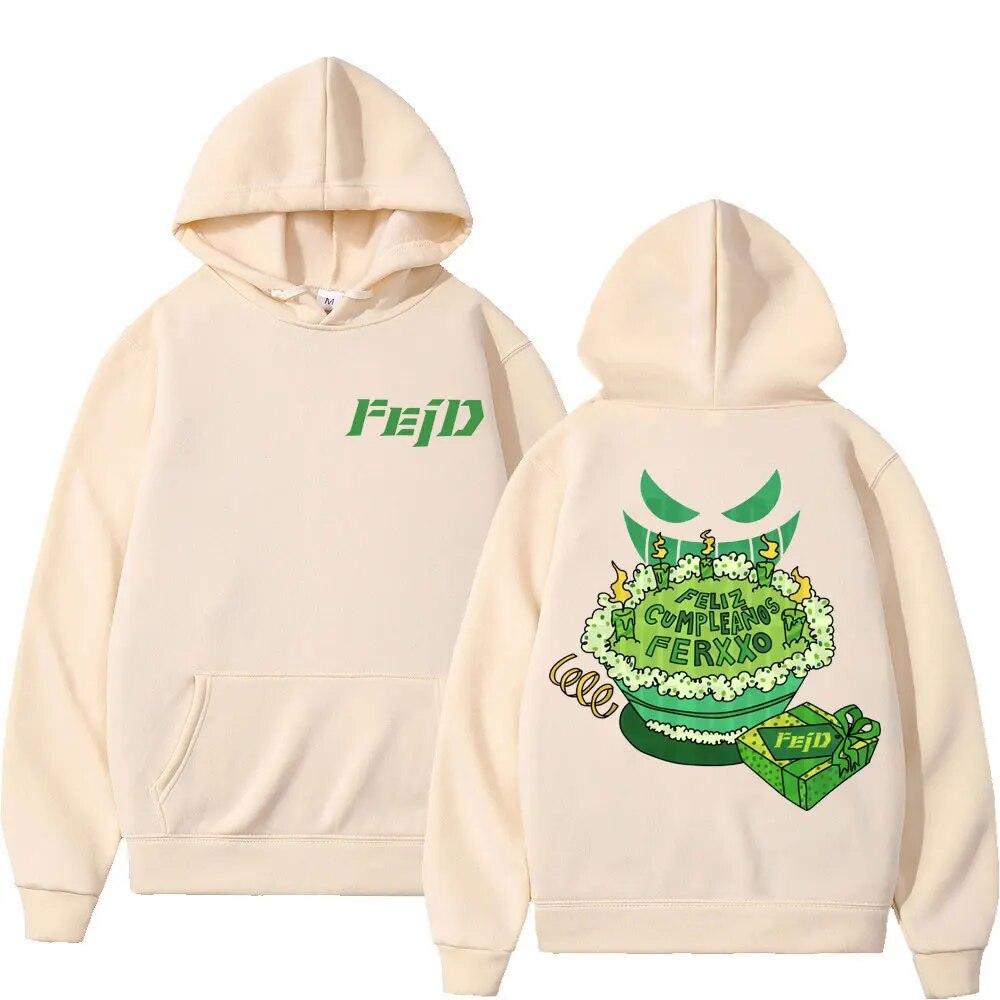 2023 Feid Ferxxo Album Tour Print Hoodie Unisex Women Fashion Aesthetics Sweatshirts Hip Hop Rap Oversized Hoodies Y2k Streetwear