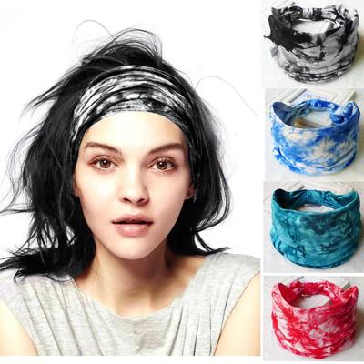 Europäisches und Amerikanisches Batik-Yoga-Fitness-Schweißabsorbierendes Breites Stirnband