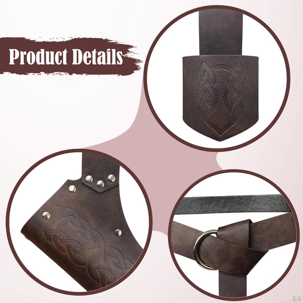 Medieval Knight Belt Set Pirate Cosplay for Adults Carnival