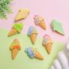 100pcs Resin Ice Cream Cabochon Simulation Food Art Supply Embellishments Minitures Decoration Doll House Accessories
