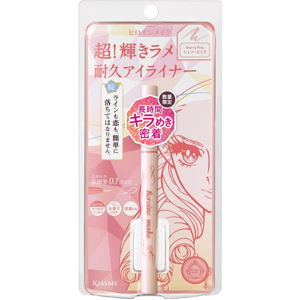 Heroine Make SP Prime Liquid Eyeliner Rich Jewel 06 (Sherry Pink) 0.5mL Glitter Eyeliner Color Eyeliner