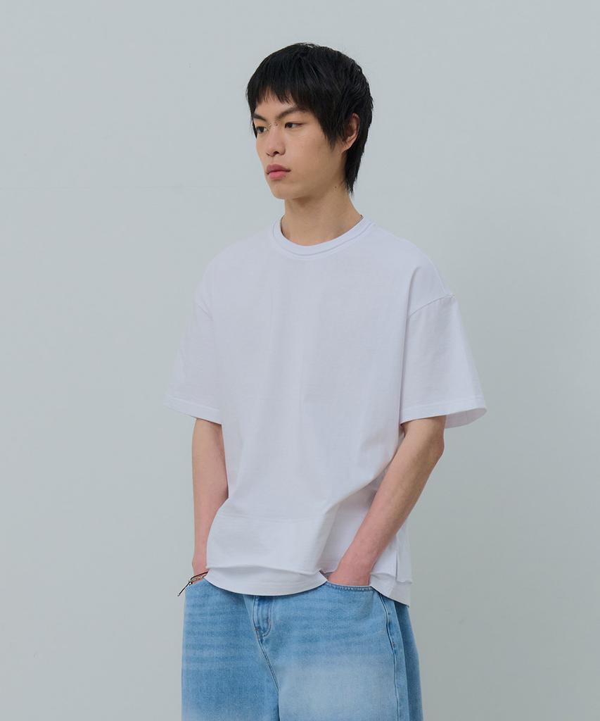 Desiledeu Layered Short Sleeve T-Shirt-Fbsk5804D01