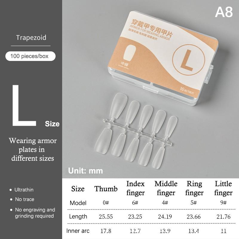 100Pcs/Box Matte Fake Nails No Polishing Press On False Nails Medium Short Design High Matt Soft Gel Nail Tips For Extension