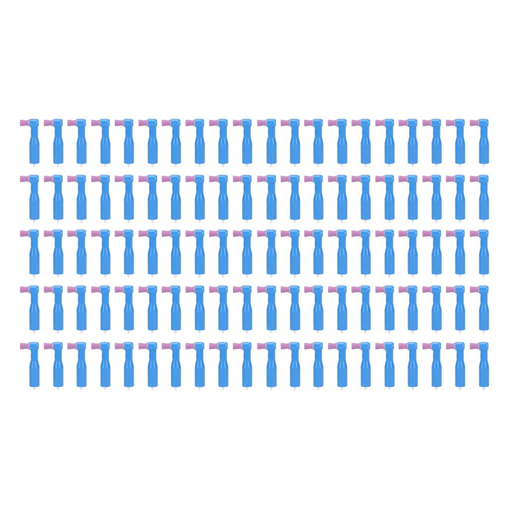 100 Stück Oral Polishing Cup Kits Zahnfleckenentfernung Einwegpolierer für Oral Clinic Lila