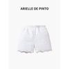 French Arielle De Pinto Girls' Pants Summer New Casual Pants Baby Girl Western Style Hollow Out Shorts