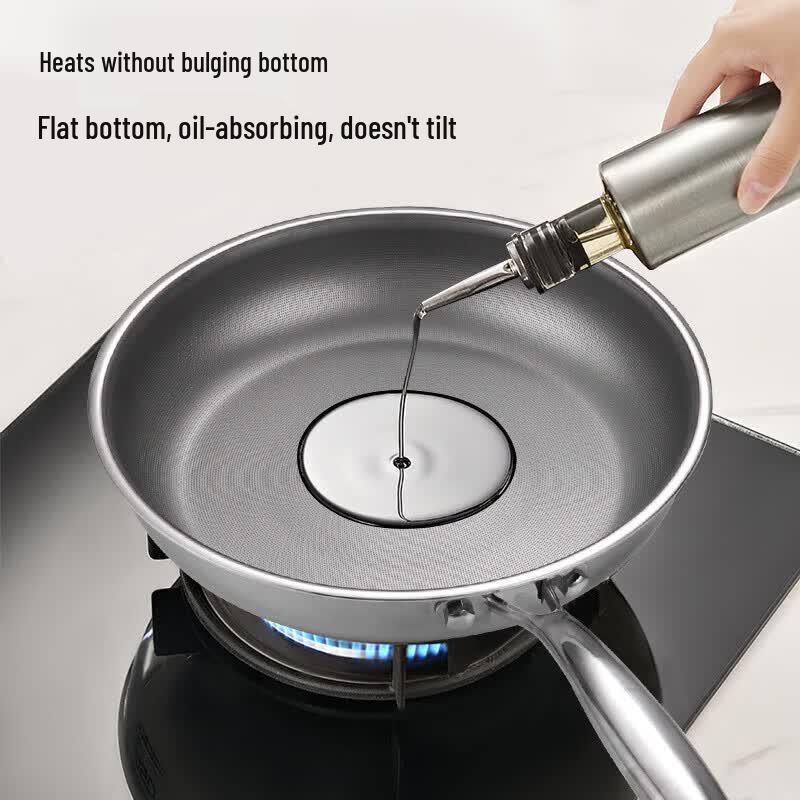 Wutuo 24cm Stainless Steel Titanium Non-stick Frying Pan