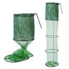 Portable Quick-Drying Nylon Mesh Steel Ring Folding Fishing Net Fish Crab Lobsters Mesh Cage Bucket Anti-Jump Storage Bag