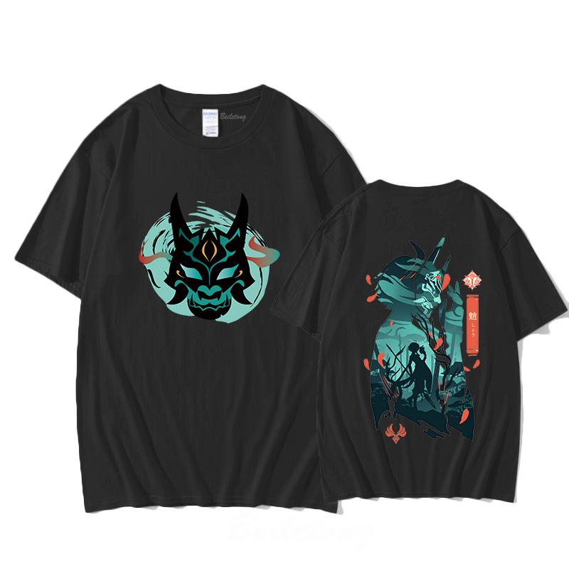 

Genshin Impact Xiao TShirt Unisex Cool Prints Hip Hop Black Streetwear PunkTees Cotton Short Sleeve Tops Harajuku Casual ONeck 2XL