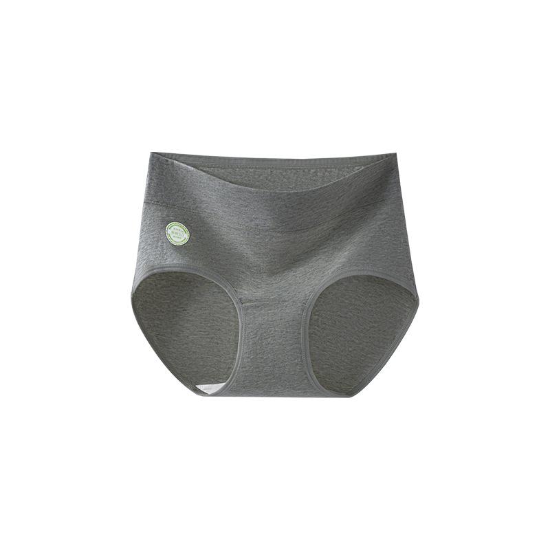 

Female Spring and Autumn New Class A Medical Grade Pure Cotton Antibacterial Crotch High Waist Belly Tuck Briefs XXL сірий
