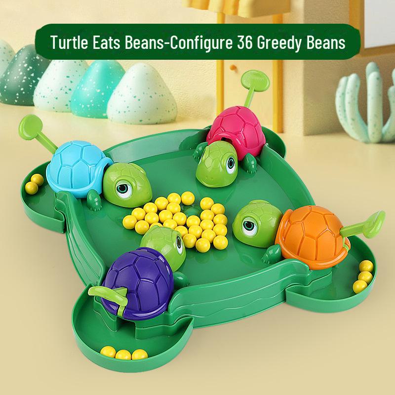 Children's Turtle Bean Eating Game - Interactive Parent-Child Educational Toy for Multiplayer Fun