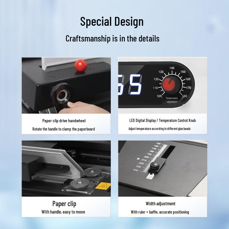 Comet CJ-4610A Automatic Wireless Hot Melt Binding Machine CN Plug (adapter Included)