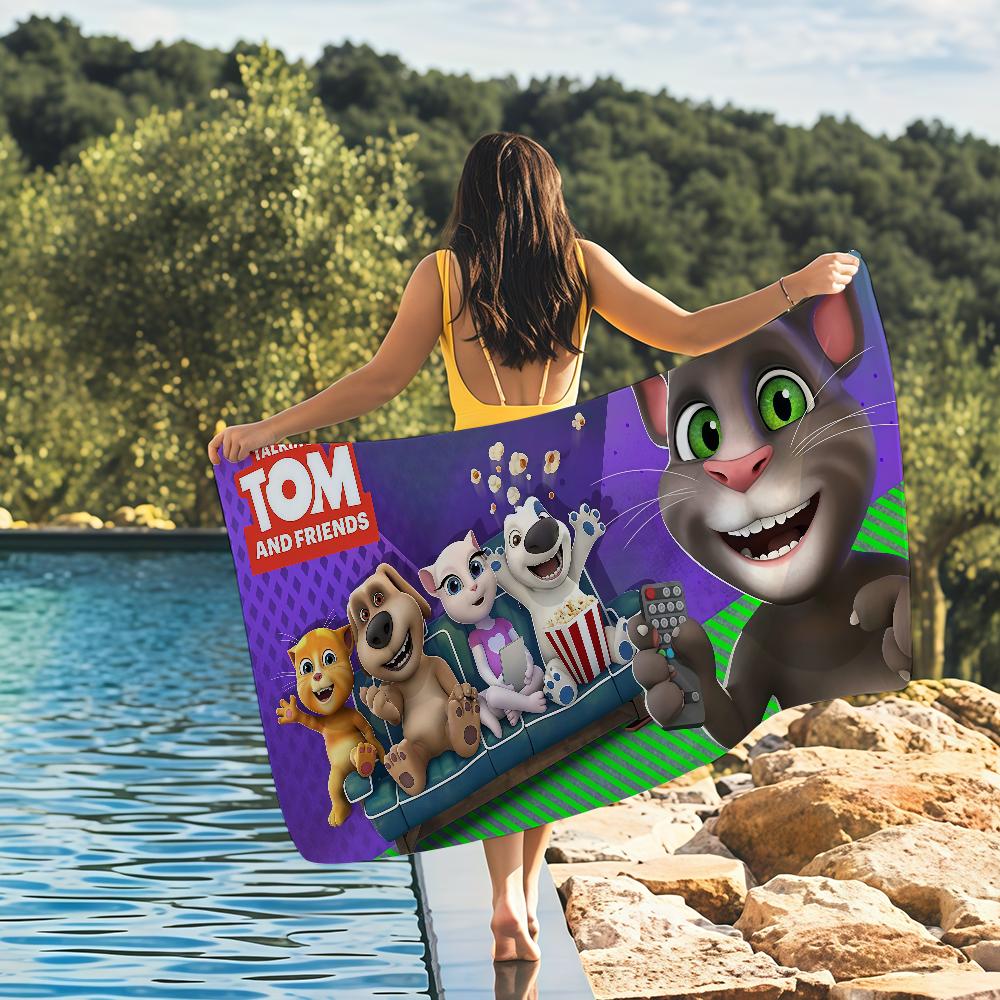 Talking T-Tom And F-Friends Towel Quick Drying Beach Towels Are Suitable For Swimming Pools Camping Yoga And The Gym
