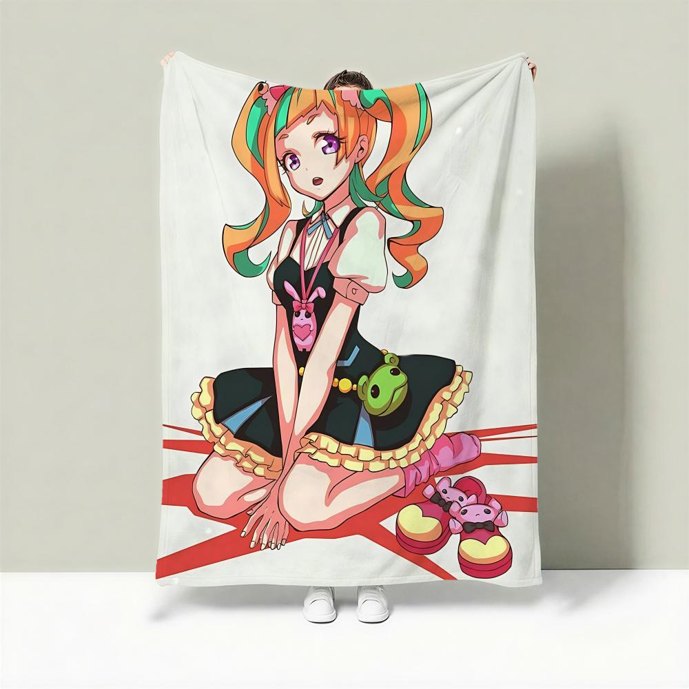 Anime K-Kiznaiver Throw Lightweight 240g Flannel Blanket Soft Skin-friendly for Summer Cooling 75X95CM