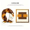 [111 mulberry silk] Korean version of classic cashew nut flower bag headscarf, small square scarf, shirt, suit, thin silk silk scarf