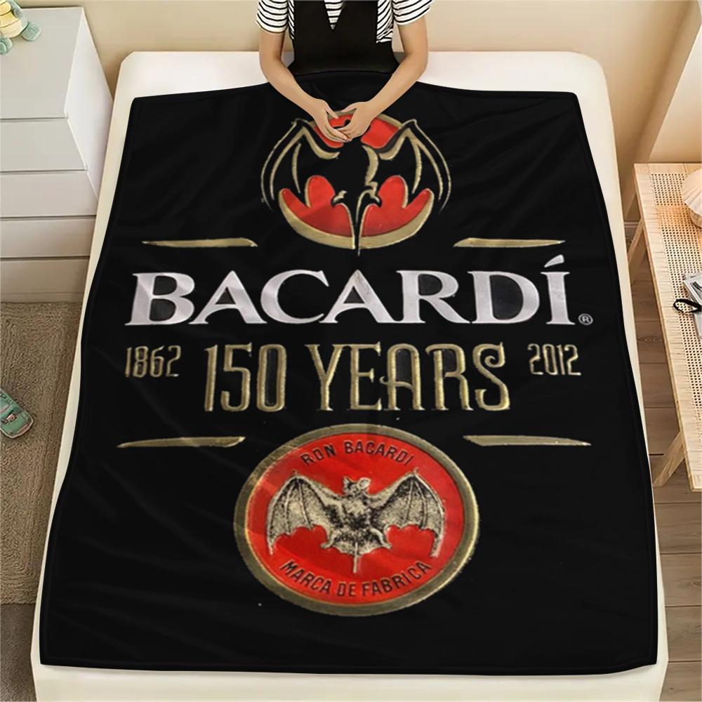 1 Stück Bacardi-Print Flanelldecke, Hohe Qualität, Bequem für alle Jahreszeiten, Heimdekoration, Wärme und Komfort, Perfekt für Weihnachtsgeschenke