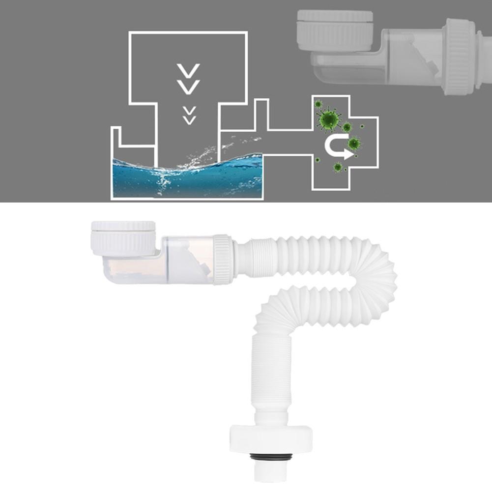 Compact Space Saving Drain Hose with Adjustable Design for Easy Installation