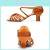 Elegant Satin 5 Cm High Heel Adult Female Latin Modern Ballroom Dancing Shoes