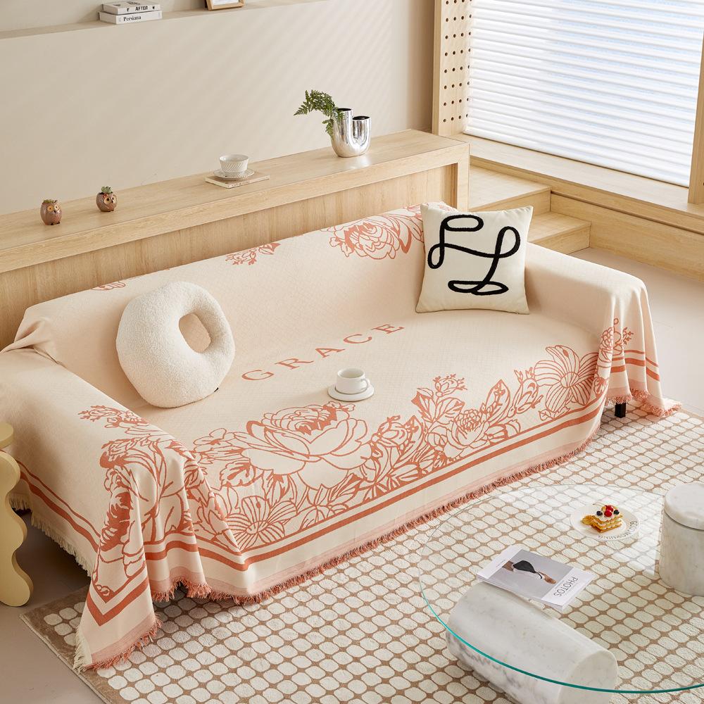 

Французское полотенце для дивана, полное покрытие, нескользящее универсальное кожаное покрывало на четыре сезона, кожаный чехол для дивана, универсальное одеяло с защитой от царапин 180X130