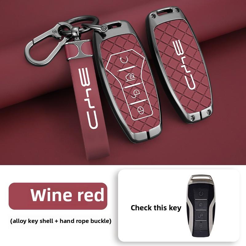 NEW Zinc Alloy Leather Car Remote Key Case Cover For BYD Atto 3 Han EV Dolphi Tang Dm Qin PLUS Song Pro MAX Yuan Accessories