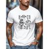 European Sizes Men's T-Shirt, Relaxed and Casual, Simple and Stylish, Men's Egyptian Pharaoh and Alien Graphic Summer Casual Crew Neck Short Sleeve
