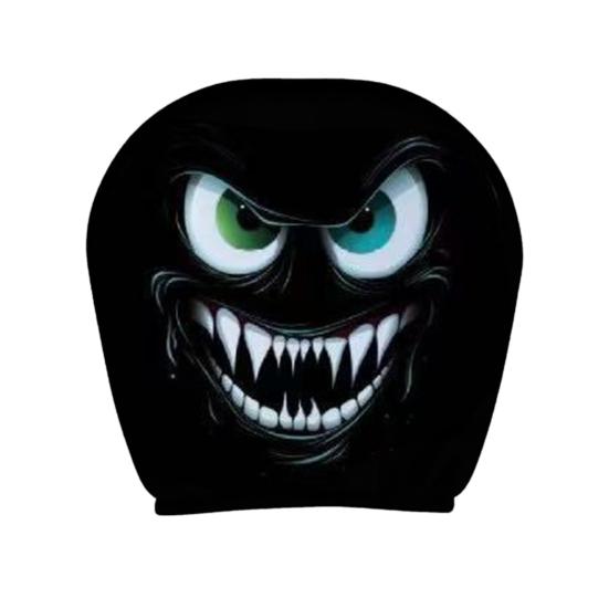 Skull Car Headrest Covers Spooky Print Auto Seat Head Rest