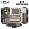New Samolla Waterproof Large Lure Box 360° Sealed Fishing Tackle Storage Case Bait Hooks Organizer Fishing Accessories