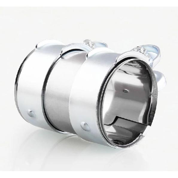 Stainless Steel High Quality Exhaust Tube Pipe Joiner Sleeve Clamp Connector Exhaust Tube Pipe Connector Length 95mm