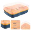 Soap Box 2pcs Plastic Portable Bathroom Soap Holder Dish with Lid for Travel Home Kitchen Shower Container Storage