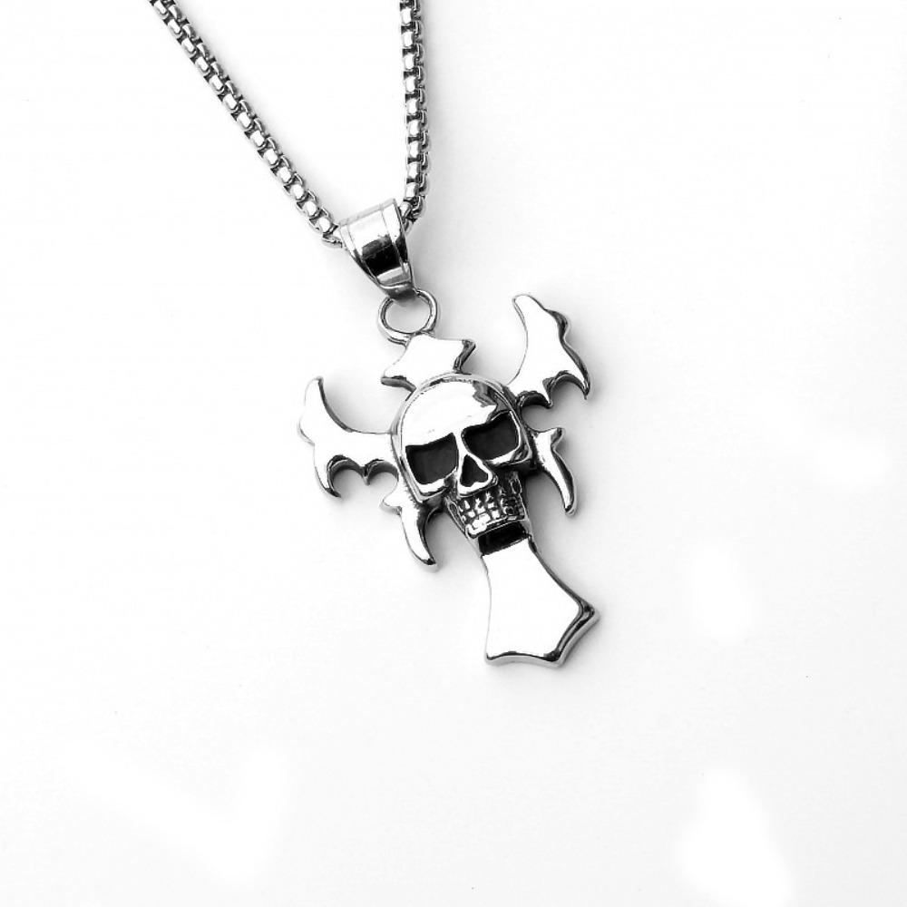 Pandantiv Unic Craniu de Animal din Oțel Titanic Colier Punk Stil Gothic Bijuterii Unisex