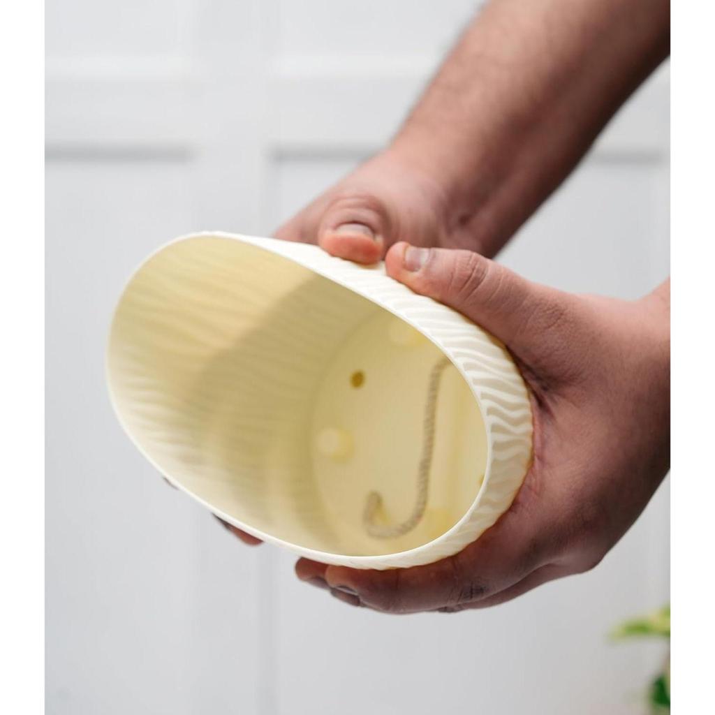 Set of 3 Self Watering Pots for Home, Decor & Garden | Flower Pots, Planters for Indoor Plants | Plastic Pots for Living Room