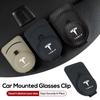 ALO1 Car Valve Glasses Holder Sunglasses Clip Accessories Interior For Tesla Model 3 Model S Model X Model Y Roadster Bonina