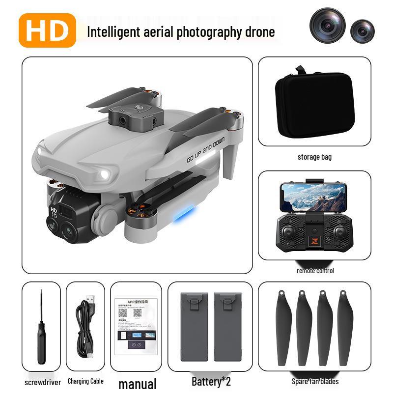 H16 Obstacle Avoidance Drone with 150° Adjustable Camera, Brushless Motors, Night Vision & Optical Flow for Aerial Photography.