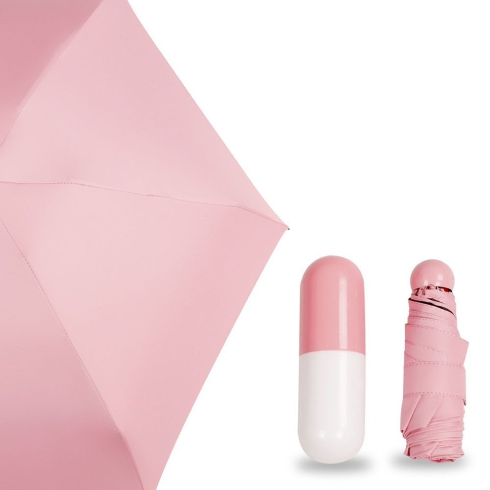 Fashion Portable Small Box Female Windproof UV Waterproof Sun Protection Folding Sunshade Mini Awning Mini Pocket Umbrella