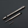 Titanium Alloy Bolt-Action Pen: Compact Business Signature & Travel Ballpoint Office Stationery