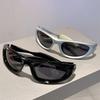 Luxury Y2K Sunglasses Women Men Vintage Punk Mirror Shades Sport Riding Goggles UV400 Protection