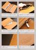 ABIES Antique Kip Leather Long Made in Japan Wallet, Blue,