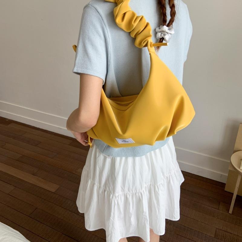 

Складная сумка-мессенджер Женская повседневная сумка для поездок на работу Универсальная наплечная сумка-подмышка жёлтый