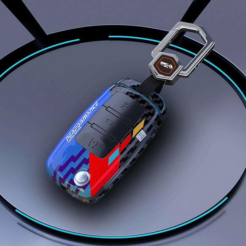 Protect Car Key Shell For Volkswagen Polo Passat B5 Golf 4 5 6 MK5 MK6 Eos Bora Beetle TSI New Carbon ABS Cover Case