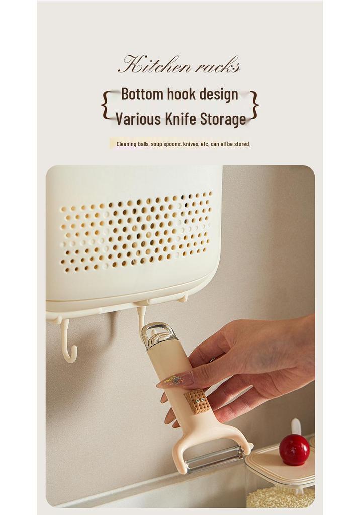 Wall-Mounted Dustproof Kitchen Chopstick Holder with Lid – Multifunctional Storage & Draining Rack
