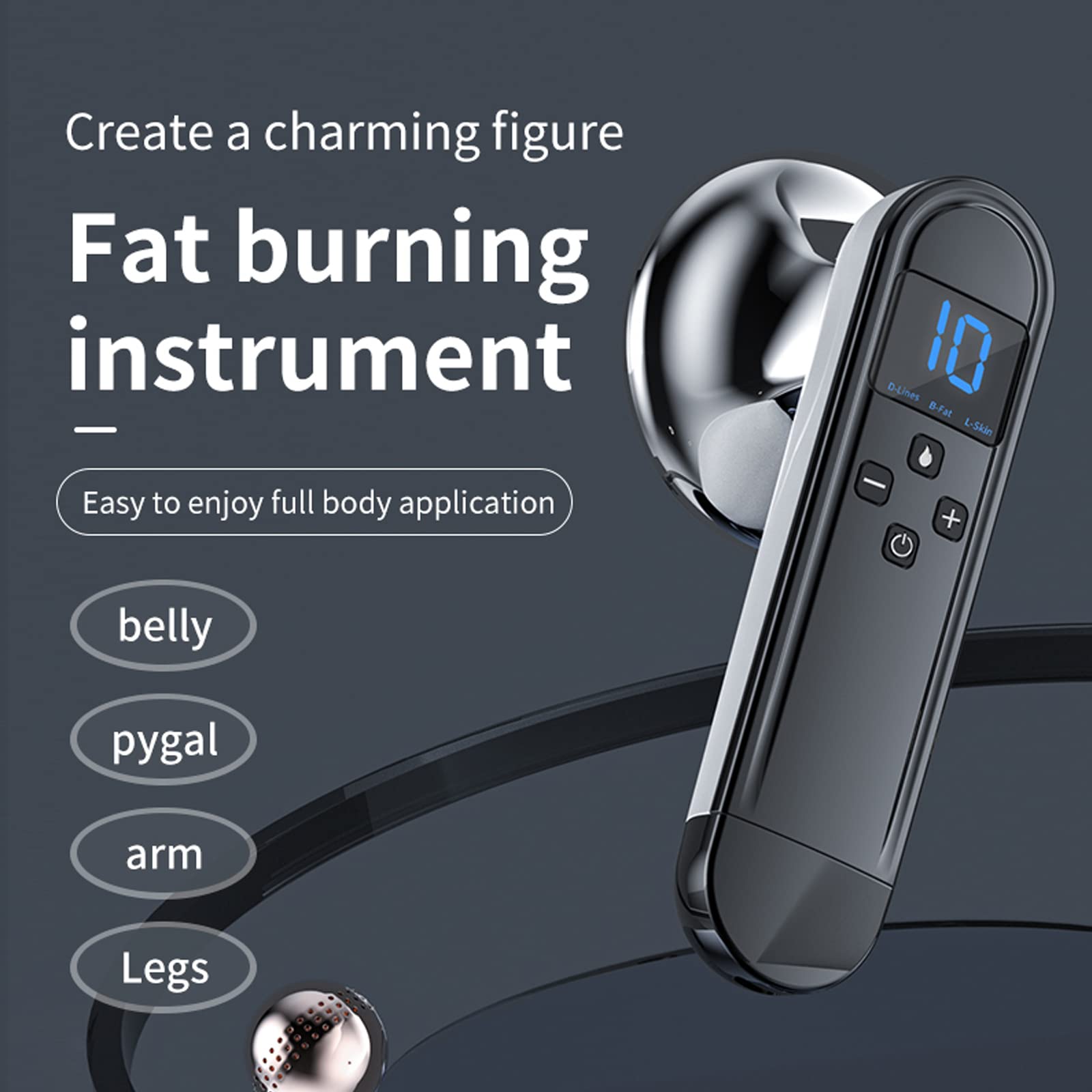 Binchi Health Technology Black Cellulite Massager Ems & Rf Radio Frequency Body Slimming Machine Fat Burner Led Therapy Lose Weight Sculpting Machine 3 Modes