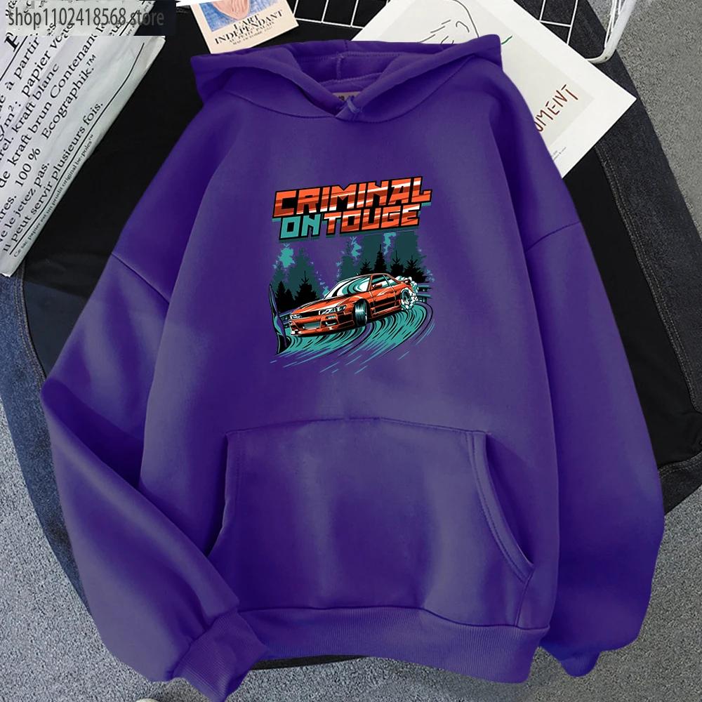 

Initial D Touge Drift Mounted Men Hoodies Men JDM Car Sweatshirt Womnen Silvia S13 Criminal on Prints Unisex Clothing 3XL