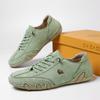 Fashion Men Leather Casual Shoes Luxury Low Top Sneakers Comfortable Mens Shoes Big Size Designer Loafers Moccasin Shoe Man 2025 New
